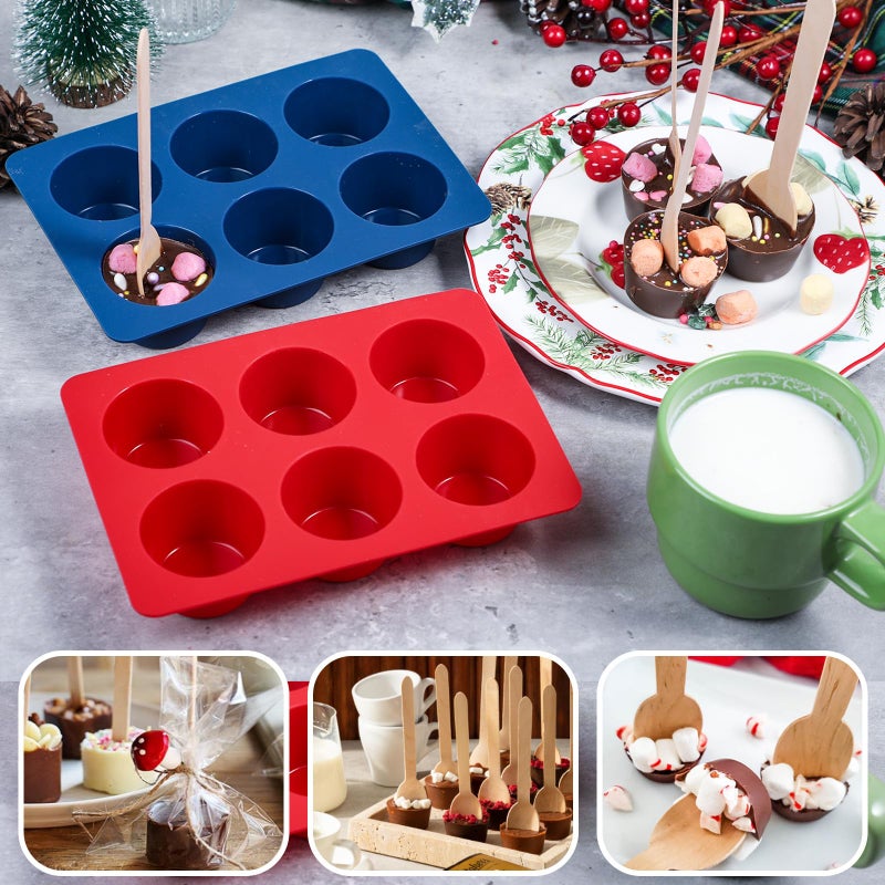 Webake Chocolate Bar Mold Silicone Break-Apart Candy Molds for 1 Ounce Chocolate Chunk Protein Energy Bar Candy Bar, Food Grade, Easy Release Candy Molds Baking Pan, Pack of 2 - Image 4